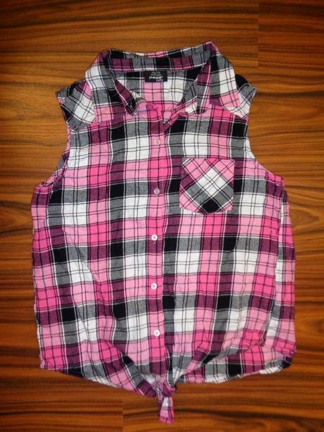 Pěkný flanelový top na uzel 170/176, chapter young,170