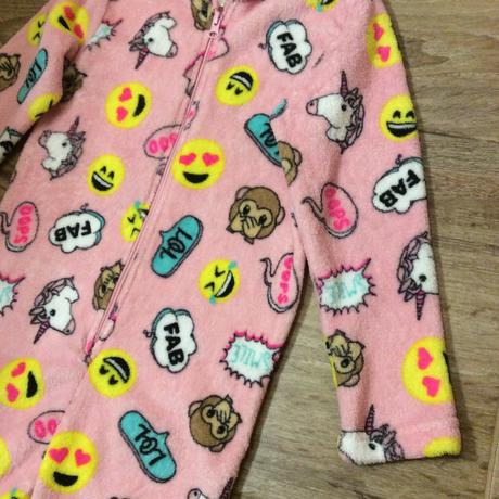 Heboučký fleece overal ,,emojis", 128