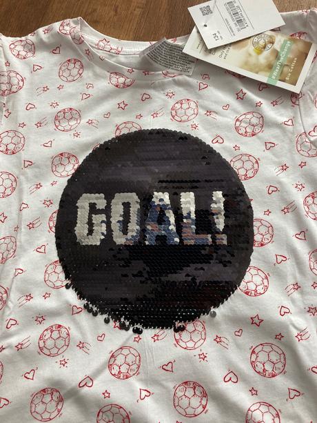 Tričko s flitry, palomino,134