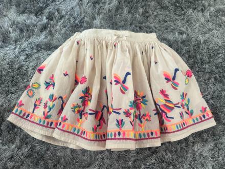 Vyšívaná sukně vel. 92/1,5-2 roky zn. indigo, 92