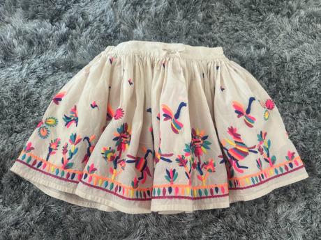 Vyšívaná sukně vel. 92/1,5-2 roky zn. indigo, 92