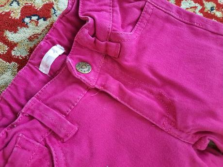 Růžové kalhoty, džíny, pepco,98