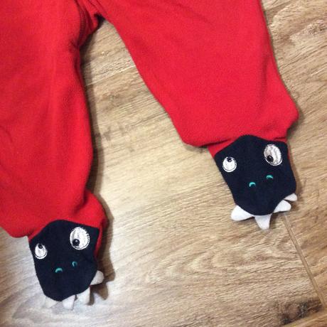 Fleece overal/pyžamo s příšerkou, early days,86