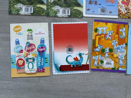 Dětské školní sešity a5, 12 ks,