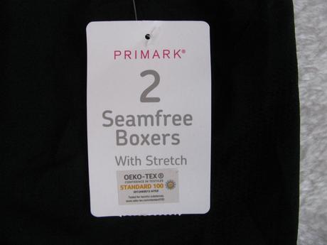 Bezešvé černé elastické boxerky, primark,152