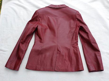 Cervene kozene sako, mango,38