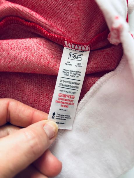 Vánoční šaty santy - v.12/18 měs zn. f&f, 86