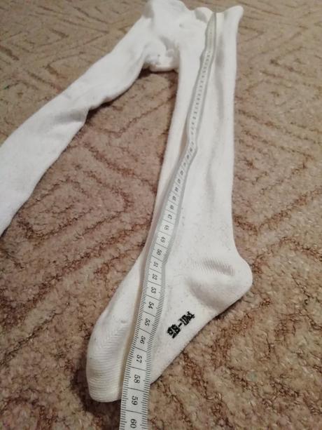 Bílé punčošky s krásným vzorem-86-92, f&f,86