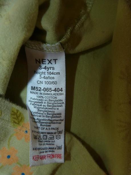 Next 2 ks bavlněných triček vel.104, next,104