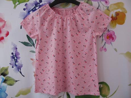 Růžové bavlněné tričko, george,134