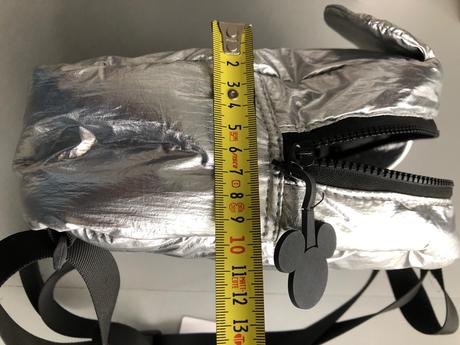 Batoh mickey mouse disney šedá stříbrná uši kapsy, reserved