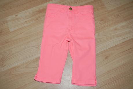 Oranzovo-koralova barva 3/4 kalhoty h&m 98, h&m,98