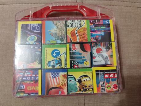 Dřevěné kostky cars,