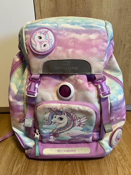 Dívčí školní batoh unicorn - beckmann + sešity,