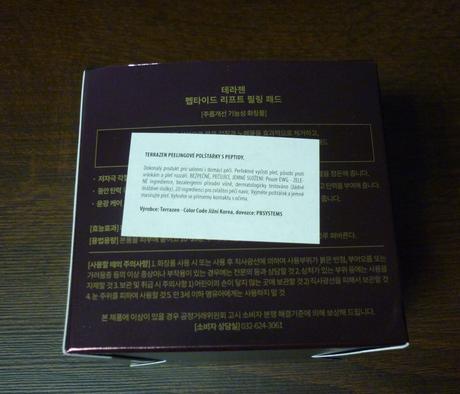 Terrazen peptidové peelingové polštářky,