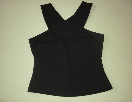 Černý top h&m, h&m,s