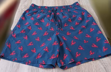 Chlapecké plavky tmavě modré raci, s