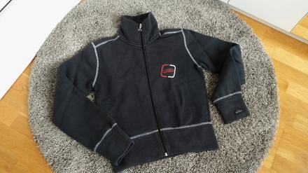 Černá mikina na zip se stojáčkem boardriding, 158