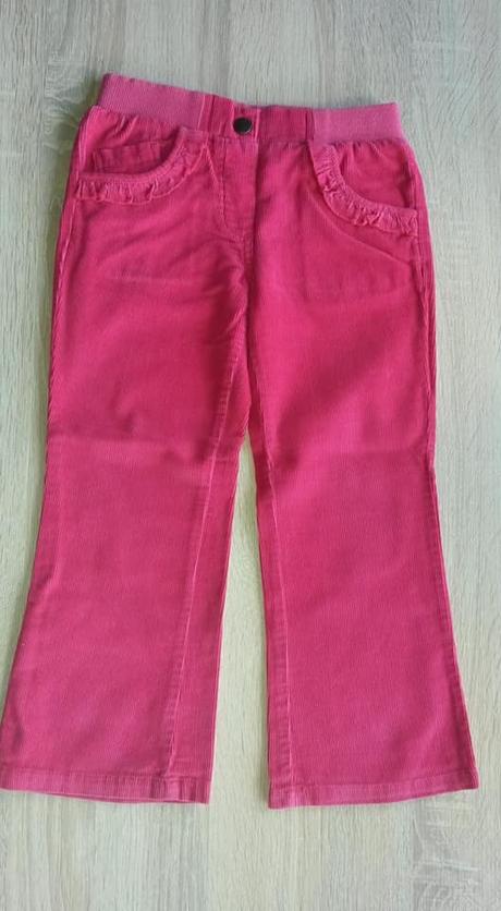 Růžové manšestráky ff vel. 110, f&f,110