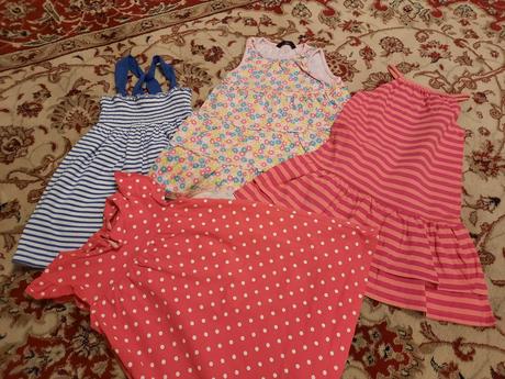 4x letní šatičky, 98