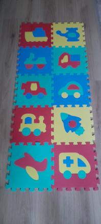 Pěnové puzzle s dopravními prostředky (10 ks),