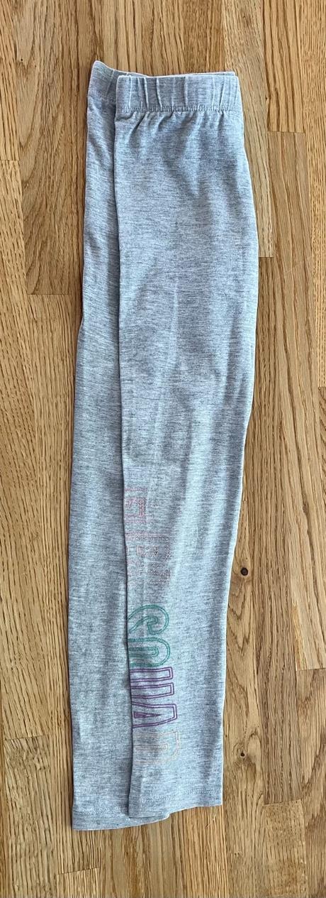 Leginy & elasťáky světle šedé vel. 128/134, 128