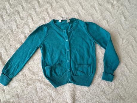 92 türkis pulli mit knöpfen/ strickjacke, h&m,92