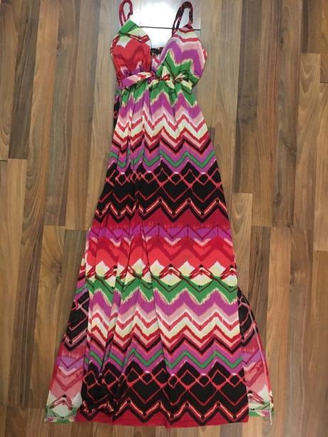 Maxi šaty, vel s/m, perla, s