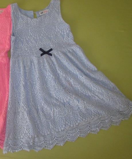 Šaty, šatičky, krajka,h&m,128, h&m,128