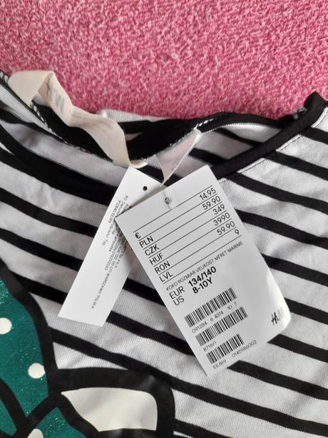 Tričko pruhované 140 hello kitty, hello kitty,140