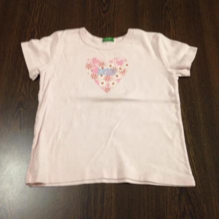 Růžové triko, benetton,98