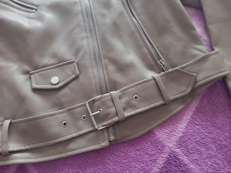 Béžová biker bunda vel. xxl - n.o.v.á s visačkou, xl / xxl