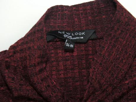 K301 vínové triko vel. 14-15 let, new look,164