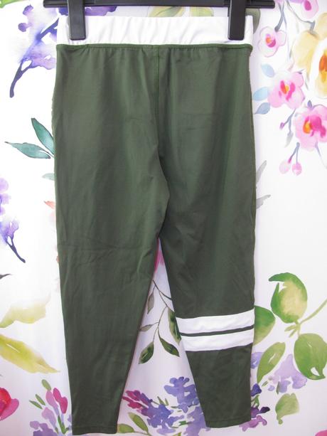 Elastické tmavě zelené 7/8 legíny usa pro, usa pro,158