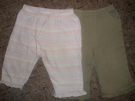 Khaki kalhoty + pruhované zdarma, early days,92