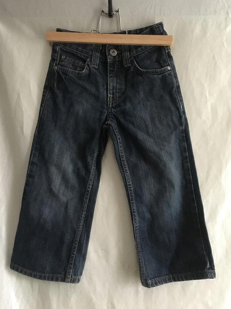 Vel. 104 tmavě modré riflové kalhoty, 104