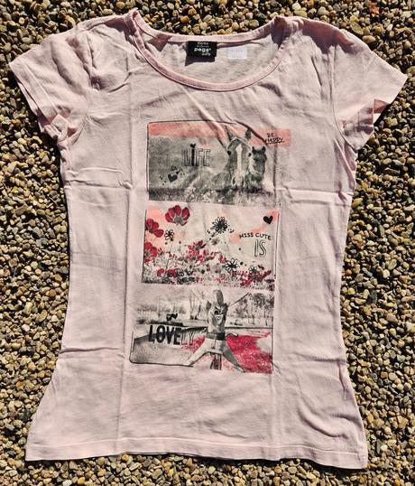 N70	dívčí triko koně vel. 158 - 164, 158