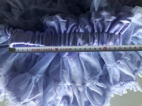 Luxus extra bohatá tutu sukně levandule modrá 4-6l, 104