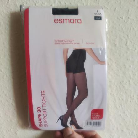 Dámské podpůrné tvarující černé punčocháče v. l, esmara,l