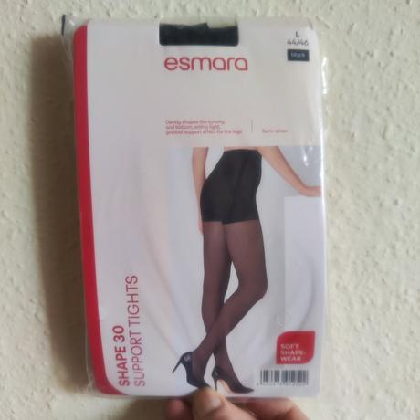 Dámské podpůrné tvarující černé punčocháče v. l, esmara,l