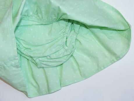 P644 zelenkavá sukně s všitými kalhotkami vel. 74, tiny ted,74