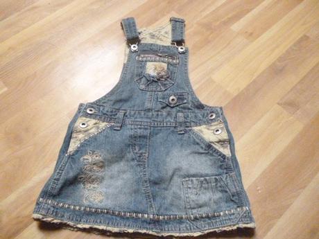 Riflová laclová sukně 4 r, adams,104