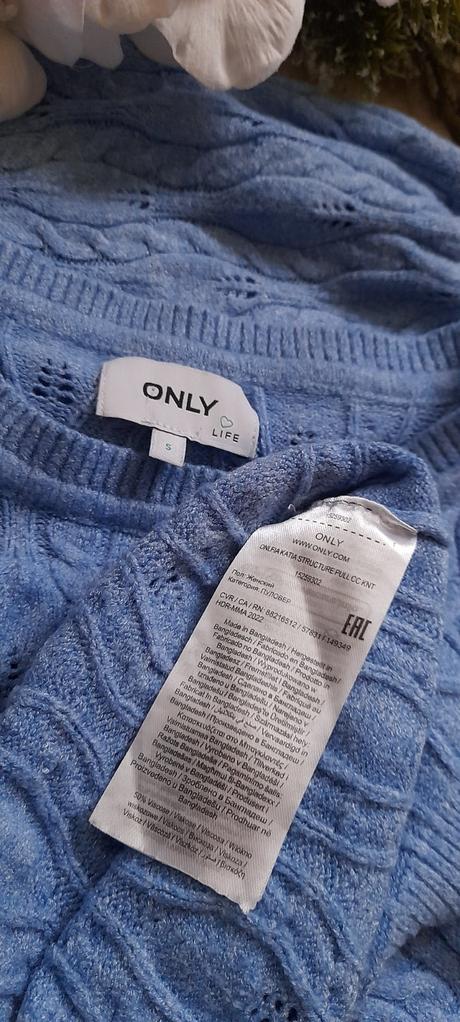 Only copánkový elegantní modrý svetřík, only,s