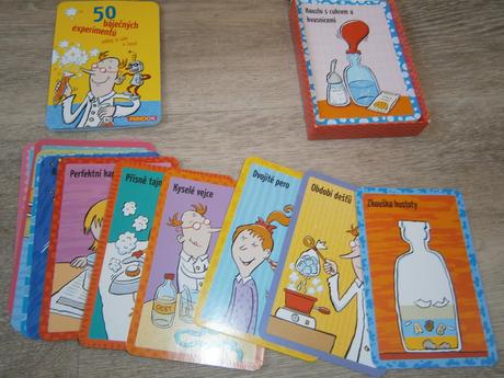 Labyrint + kartičky s experimenty,