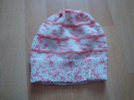 Čepice jarní/podzimní pro děvčata - ručně pletená, 104