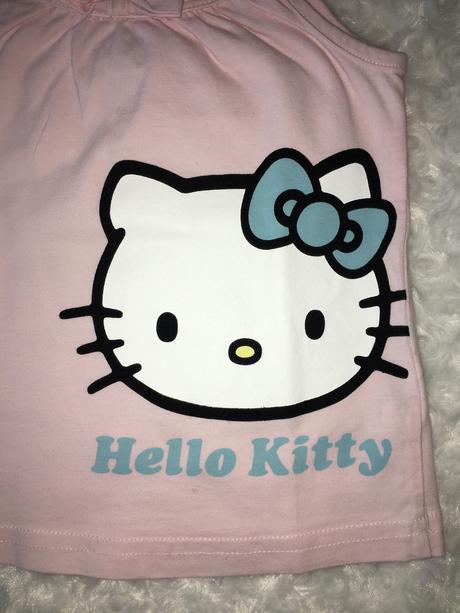 Růžové tílko/tunika s hello kitty h&m, h&m,74