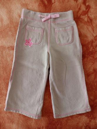 Tepláčky s kytičkou pro holčičku, next,86