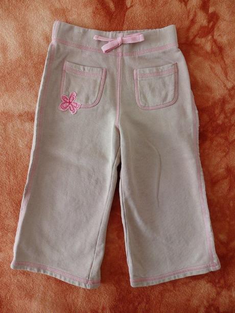 Tepláčky s kytičkou pro holčičku, next,86