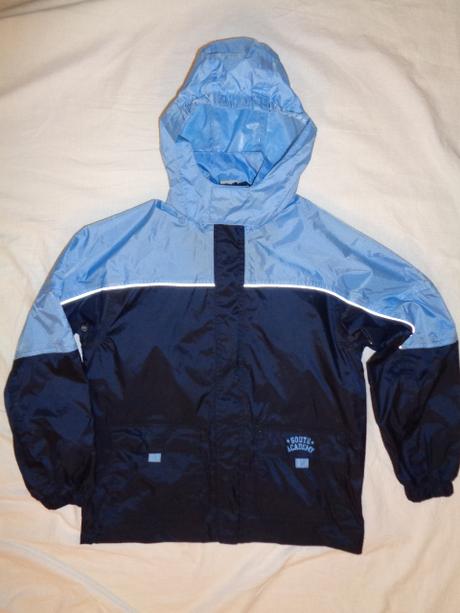 Krásná modrá šusťáková bunda - podšitá, alive,140