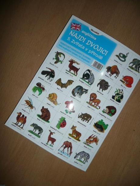 Pexeso anglické nářadí příroda rostliny,